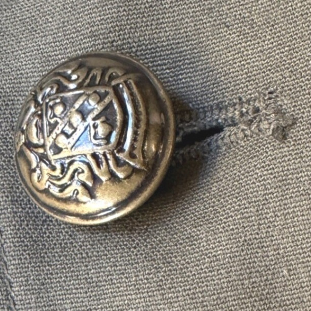 Apostrophe Military Band Officer Parade Jacket Gold Crest Buttons Indie 12 - Picture 10 of 15